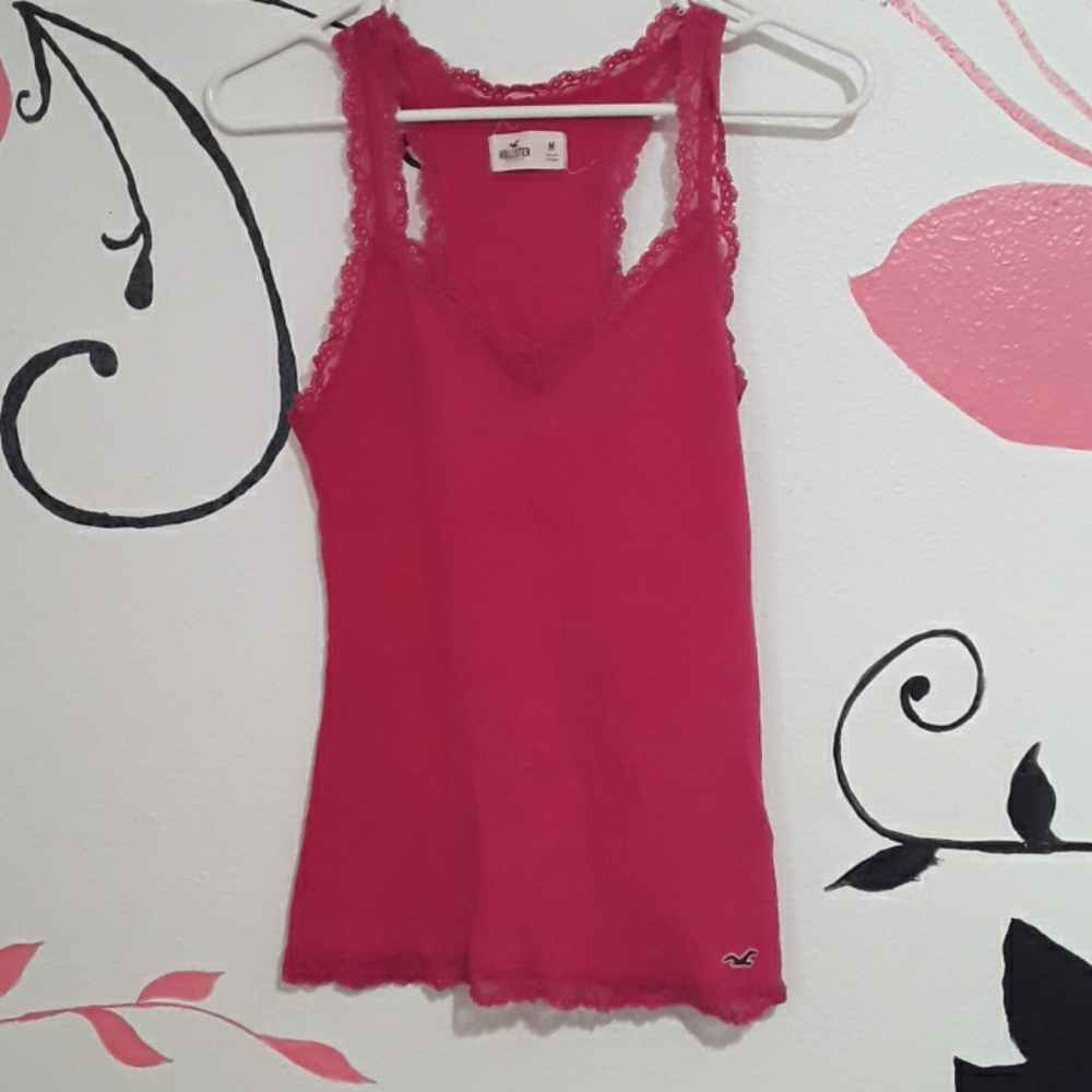 Womens hollister laced tank top